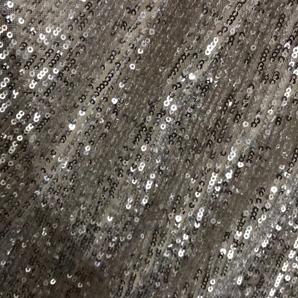 Silver Sequin Fashionova dress size medium. - Picture 5 of 7